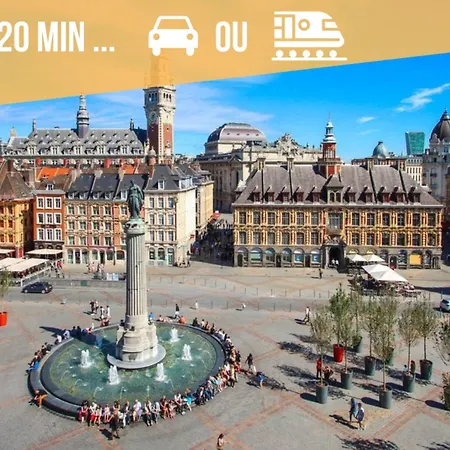 Le Duplex - 5min De La Gare Vers Lille-lens-arras Lägenhet
